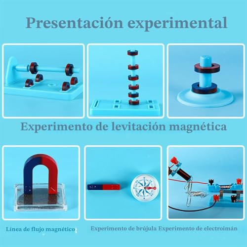 Proyectos de física sin complicaciones usando el kit laboratorio imanes escolar 3