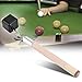 plplaaoo Chalk Holder for Billiards,2 in 1 Pool Cue Chalk Holder,Billiard Cue Tip Pricker,Portable Pool Snooker Chalk Holder for Billiard,Non Slip Billiard Cue Tip Tool Pool Table Accessory