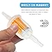 JNXIJ 4 PCS Gas Inline Fuel Filters, 1/4 Inch x 5/16 Inch Small Engine Fuel Filter with Magnet, Inline Gas Fuel Filters Replacement for AM116304 120-436 25 050 22-s Gy20709 21541500
