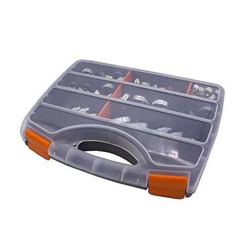 VARIOSAN Hose Clamps Set / Assortment 13590, 100 Pieces, Clamping Range 8 - 50 mm, Band Width 9 mm, W4 (V2A) - Image 3
