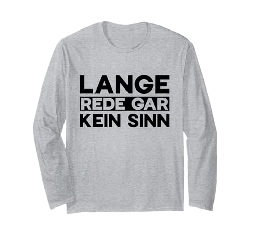 Lange Rede Gar Kein Sinn �h�C�c�� �ʔ��� ���� ����T�V���c