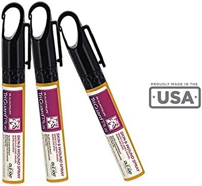 TriGuard Plus Colloidal Silver Skin Spray Oxygen Nutrition | 10mL 3 Pack Natural Structured Water & Tea Tree Oil