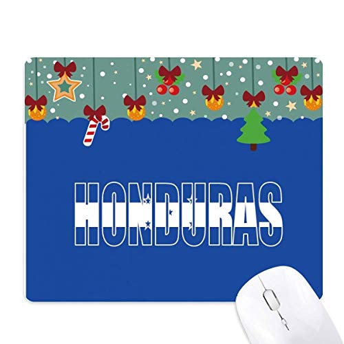 Almohadilla de goma de Navidad de Honduras con nombre personalizable y alfombrilla antideslizante