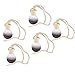 F Fityle Bouteille de Parfum Pendentif Flacon Verre Vide Conception à Cordes, Rond, 5pcs 10ml