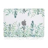 iDonzon Case for MacBook Pro 13 inch (A1278, 2008-2012 Release), 3D Effect Matte Clear See Through Hard Cover Only Compatible Mac Pro 13.3 inch with CD-ROM - Green Plants