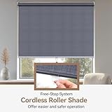 FansaFurn 100% Blackout Roller Window Shades, Free-Stop Pull Down Shades for Windows with Thermal Insulated Waterproof Fabric, Roller Blinds for Indoor Windows, Office, Home, 40"x72", Deep Grey - Image 6