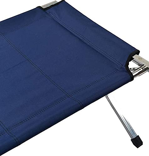 Image of Foldable Single Sleeping Cot - Portable Bed for Camping, Travel, Beach, Office, Home, Lawn, and Picnic with Sturdy Metal Frame
