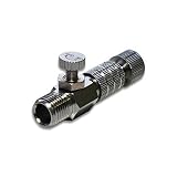 Acople rápido con regulador para aerógrafo 1/8" macho con manguera 1/8" hembra.