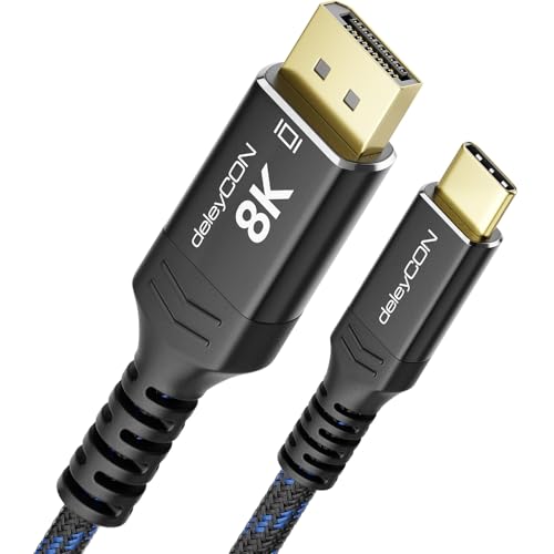 Ya en manzanajugosa.com: deleyCON 0,5m 8K Cable USB-C a DisplayPort Corto para Monitor (8K@60Hz / 4K@120Hz) Adaptador, Thunderbolt 3/4, para iPhone 17,16,15 Pro Max Air, MacBook, iPad Pro/Air, Galaxy S25 S24 S23, Portátil