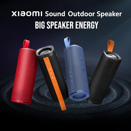 Image of XIAOMI Sound Outdoor Speaker (Black) | 30W Hi-Quality Speaker with Mic | Upto 12hrs Playback Time | IP67 Waterproof & Type C | Wireless Stereo Pairing