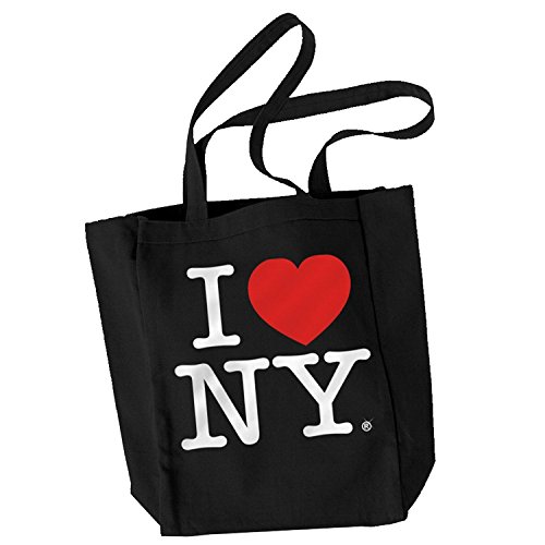 New York City Tote Bags. NYC Tote Bag Canvas Distressed New York City Gift Souvenir Black Straps.
