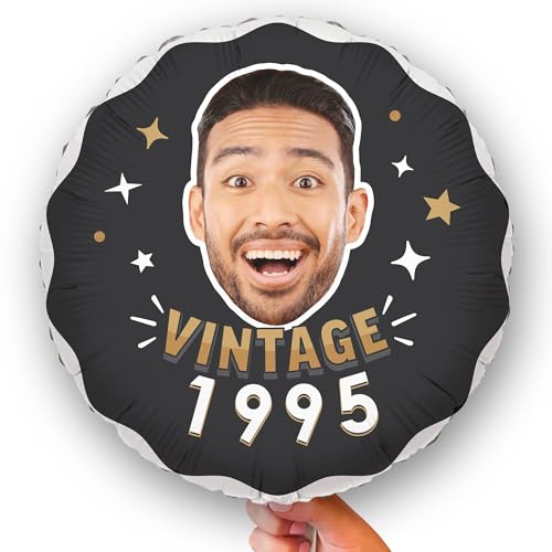 Big Dot of Happiness Personalized Vintage Birthday Photo Balloon