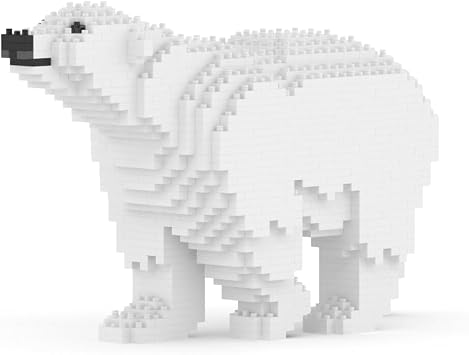 JEKCA Polar Bear 01S | Animal Plastic Building Blocks | Age 14+