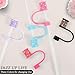 Stanley Cup Accessories Set, 4 Pcs Bling Diamond Straw Cover, Straws Cap for Stanley 30&40oz with Tumblers, 0.4in Lid Accessories for Tumblers, Straw Topper for 10 mm Straws (Dreamy Pink)