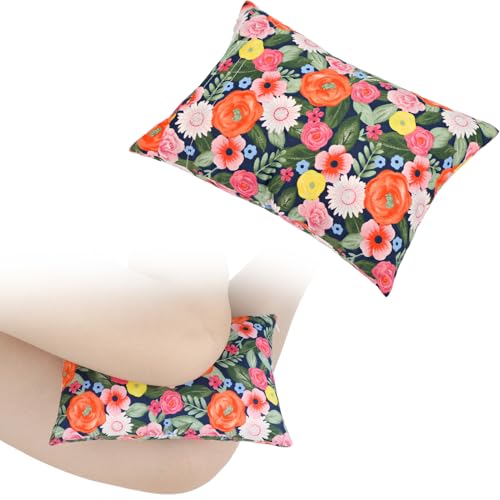 HapiPoppy Soft Knee Pillow Leg Pillows 11" x 7.8" Small Hip Support Pillows Between Legs for Side Sleepers Sciatica Joints Pain Relief Machine Washable Post Surgery Cushion Gifts, Painting