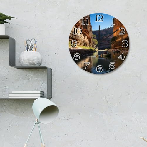 Horloge murale Texas Big Bend de 38,1 cm style rustique rétro - 3