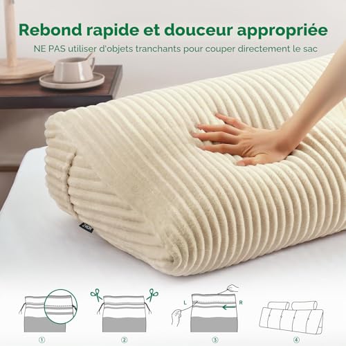 Coussin Lecture Ergonomique 120 cm Poche latérale Z-HOM