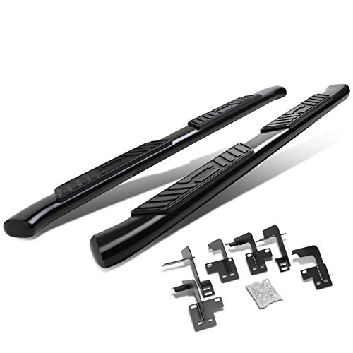 DNA MOTORING 5 Inches Running Boards Compatible with 19-24 Ram 1500 Quad/Extended Cab, Powder Coated Side Step Nerf Bars, STEPB-5C-013-BK