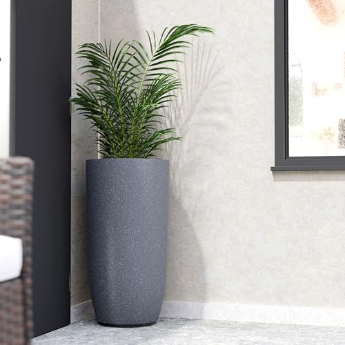 Image of YUCCABE ITALIA FOXB TPC 30 INCH Pots for Plants Highly Durable Polymers Lightweight Indoor Outdoor Plant Pots, Flower Pot Gamla Tree Planter Container Planters for Living Room, Balcony, Garden