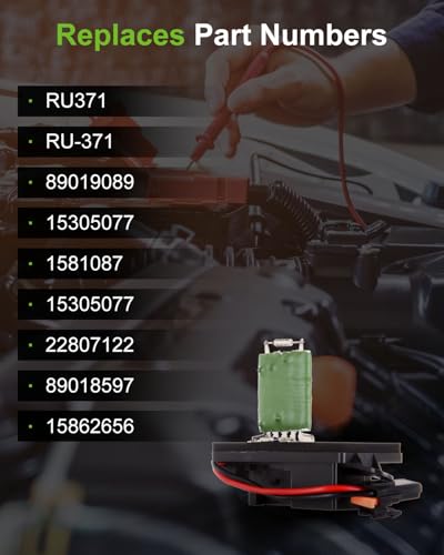 Image of Air Conditioning Heater Fan HVAC Blower Motor Resistor SCITOO Regulator fit for GMC Sierra 2500 1999-2004 /for GMC Sierra 3500 2003, 2005-2006 /for GMC Yukon 2000-2006