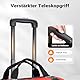 Wiltec Werkzeugtrolley 46 x 25 x 37 cm bis 40 kg, Werkzeugkoffer mit Rollen 19 Fächer, Werkzeug Trolley verstärkter Boden, robuste Werkzeugtasche