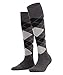 Produktbild Burlington Kniestrümpfe Marylebone Schurwolle Damen schwarz blau viele weitere Farben verstärkte Kniesocken mit Muster atmungsaktiv lang bunt hoch warm kariert ONE-SIZE-FITS-ALL als Geschenk 1 Paar