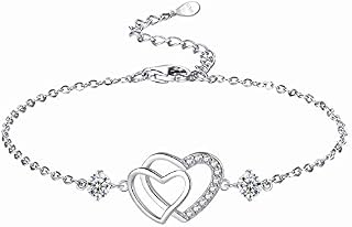 LYL.Adorer Jewellery Women,Silver Necklace/Bracelet/Anklet/Earrings,Swarovski Crystal,Gift for Her
