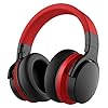 Tapaxis E7 Active Noise Cancelling Headphones Wireless Bluetooth Headphones Over the Ear Headphones, Bluetooth Wireless Headphones Noise Cancelling Wireless Over Ear Headphones, Deep Bass, Matte Black