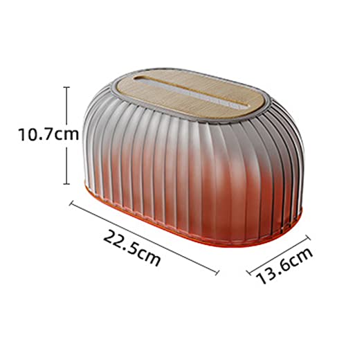 Acfthepiey Gestreepte Papieren Doos Desktop Europese Stijl Natte Tissue Box Huishoudelijke Verwijderbare Tissue Box Met Lente Automatische Lifting, B - Afbeelding 5
