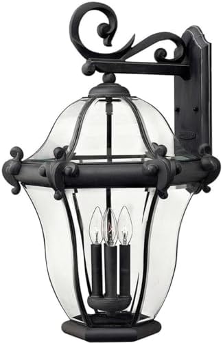 Hinkley Lighting San Clemente - 4 Light Extra Large Outdoor Wall Lantern in Traditional and Glam Style - 17 Inches Wide by 25.75 Inches H