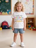Qkdemfa First Day of School Shirt Girls Boys Watch Out Kindergarten Here I Come Tshirt Kids Back to School Shirt Toddler Tees White