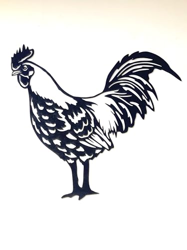 Décoration murale en bois coq poule pour habiller un mur vide avec élégance