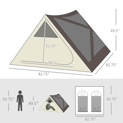 Carpa instantánea pop up 7x7ft para camping y senderismo miniatura 4
