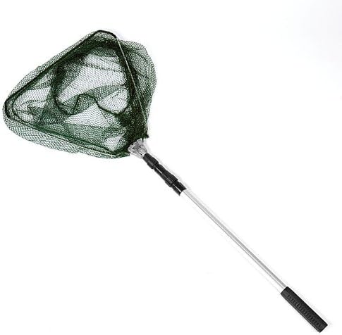 Heavy Duty Pound Fish Net with Long Telescopic Handle Koi Fishing Garden Pool Leaf, Fish Net and Pound Skimmer Net