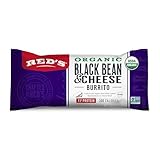 Red's Burrito, Organic Black Bean & Cheese - 10g Protein, Non-GMO, Vegetarian, 5g Fiber - Made with...