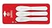 Mundial SCW5688-3 1/2 3-1/2-Inch Straight Edge Sandwich Spreader, Set of 3, White