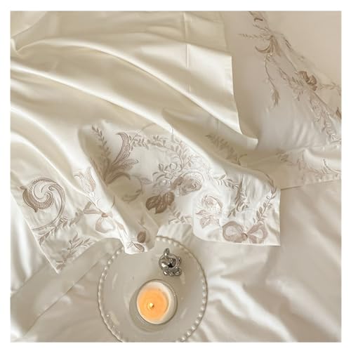 Housse de couette en coton durable literie drap 4 pcs - 6