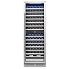Yeego 24 Inch Wine Fridge, 154 Bottle Dual Zone Wine Cooler, 40–65°F with Glass Door, Built-in or Freestanding, ENERGY STAR Certified, Door Lock, 2 Led Light (Right-Hinged)