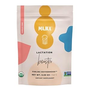 MAJKA Organic Lactation Booster Powder for Nursing Moms, Breastfeeding Safe Supplement for Increased Breast Milk, Vegan, Gluten Free (Classic Booster)
