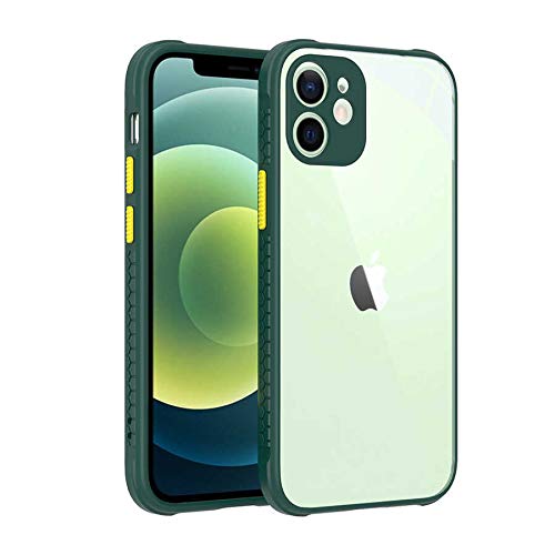 Zore Apple ile uyumlu iPhone 12 Kılıf ​​Kaff Kapak Koyu Yeşil