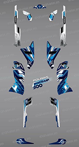 Kit décoration Blue Pics Series IDgrafix Polaris 500 Sportsman pour rando