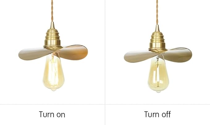 Mjsdjof Industriële moderne hanglampen | Enkele kop E27 Edison verlichtingsarmatuur | Creatieve messing metalen plafond hangende lampen voor restaurant café bar keuken photo 3