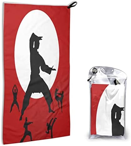 Quick Dry Towel Shoot-for-Moon-Taekwondo Camping Towel Travel Towel Lightweight Sports Towel,Gym,Hiking,Bath,Yoga