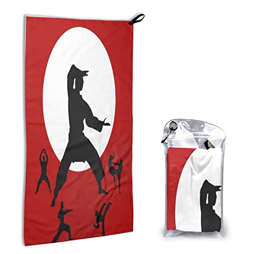 Quick Dry Towel Shoot-For-Moon-Taekwondo Camping Towel Travel Towel Lightweight Sports Towel,Gym,Hiking,Bath,Yoga #TOP3