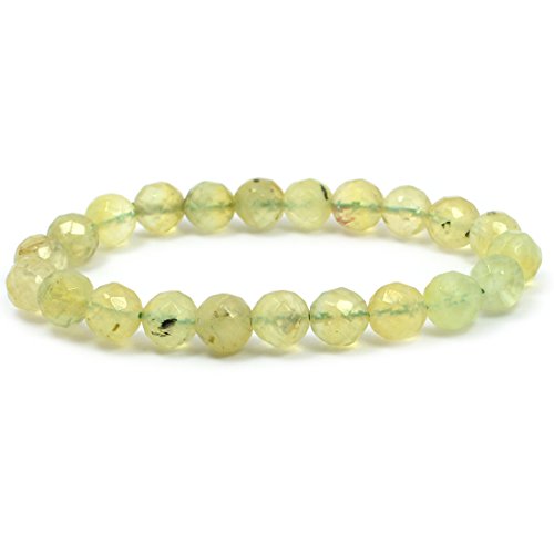 Image of Reiki Crystal Products Natural Crystal Stone 8 mm Faceted Diamond Cut Beads Bracelet for Men & Women | Reiki Charged Gemstone Bracelet | Multiple Stone Variants Available