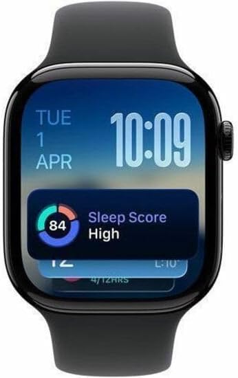 Apple Watch Series 11 [GPS 42mm] Smartwatch with Jet Black Aluminum Case with Black Sport Band - S/M. Sleep Score, Fitness Tracker, Health Monitoring, Always-On Display, Water Resistant - Image 4