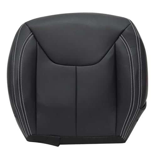 NLQR Front Driver Side Bottom Replacement Microfiber Leather Seat Cover Black #X9 Compatible with Jeep Wrangler Rubicon 2013 2014 2015 2016 2017