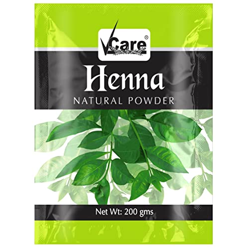 VCare Henna Natural Powder for Hair - 200 gm (Pack of 1) | Natural Conditioning & Anti-Dandruff