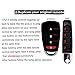Twins Kit2 Universal 4 Buttons Cloning Wireless Alarms Remote Control Replacement Electric Gate 433.92MHz for Car Garage Door Rolling Doors Gate Skylight Lock(Purple-Black) (ABCD, Red-Black)
