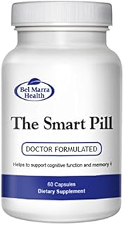 Bel Marra Health Smart Pill Supplement – Bacopa Monnieri, Gingko Biloba, Huperzine extract – Memory, Concentration, Mood Booster – 180 Capsules
